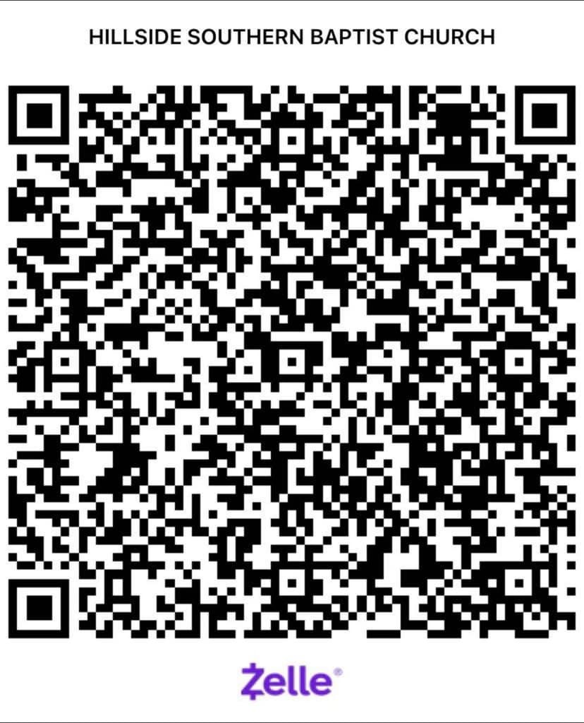 Zelle QR Code - Hillside Southern Baptist Church